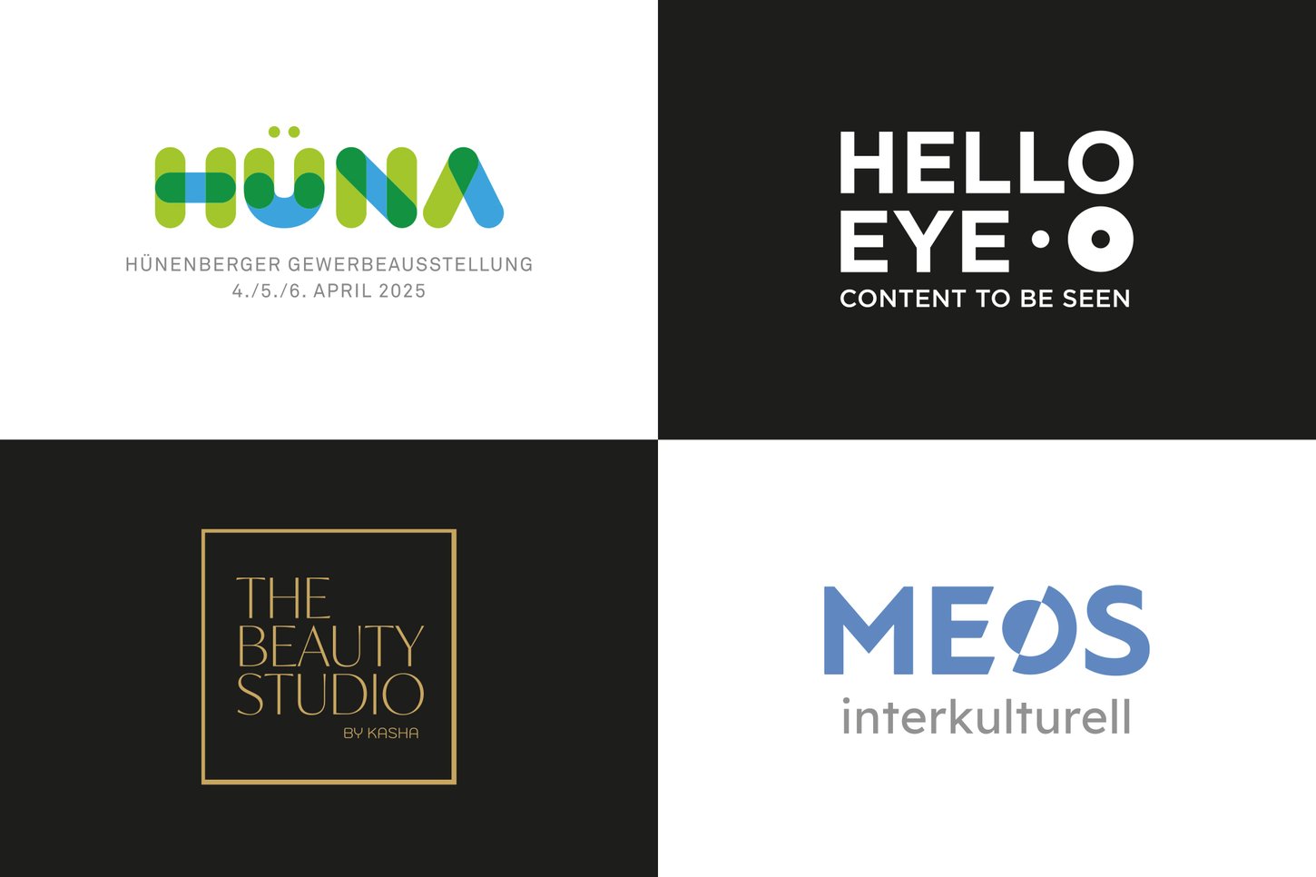 Corporate Design Logos, auf das Wesentliche reduziert