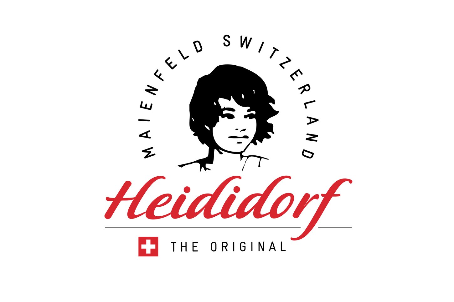 Heididorf Illustrierte Orientierungstafel für Touristen